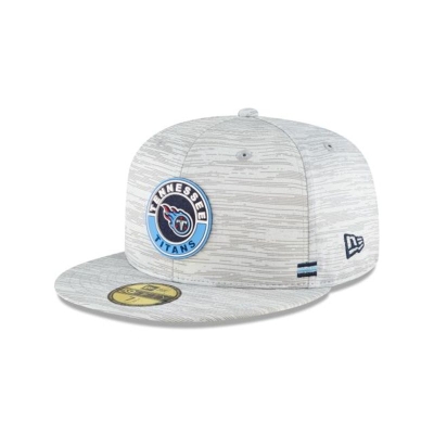 Tennessee Titans Gorra | New Era Official NFL Fall Sideline 59fifty Fitted Cap Mexico - Grises